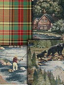 Green Southwest Lodge Fabric