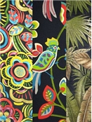 Outdoor Fabric - Black Multi Color Outdoor Fabric Black Multi Color Outdoor Fabric
