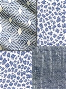 Blue Bella Dura Fabric