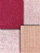 Pink Berry Herringbone Fabric