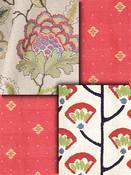Coral Embroidered Fabrics