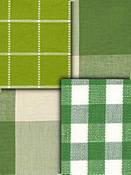 Green Checked Fabrics