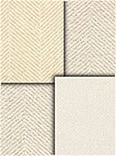 White Cream Herringbone Fabrics