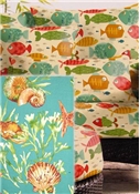 Outdoor Fabric - Beachfront Sealife Outdoor Fabric Beachfront Sealife Outdoor Fabric