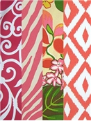 More Pink & Orange Outdoor Fabric