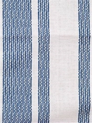 Amalfi Stripe Ocean Cotton fabric