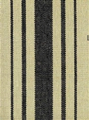 Harbor Stripe Black on Flax Preshrunk Cotton