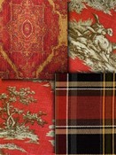 Red Southwest Lodge Fabrics