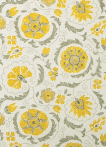 Jaclyn Smith Fabric 02097 Lemon Zest