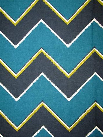 Chevron Style Turquoise Crypton Fabric