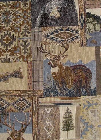 Roosevelt Indigo Scenic Tapestry