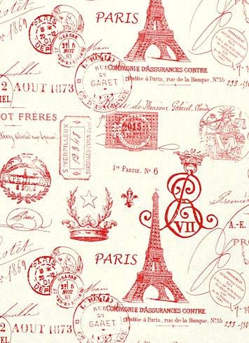 French Stamp Primary Red/Natural
