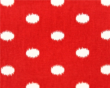 Ikat Dots Primary Red/Natural