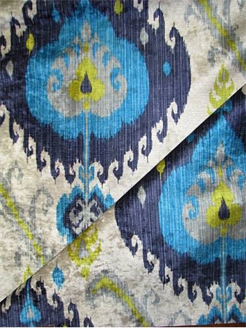 Samarkand Peacock Drapery Fabric