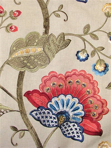 Thornton Jewel Embroidered Fabric