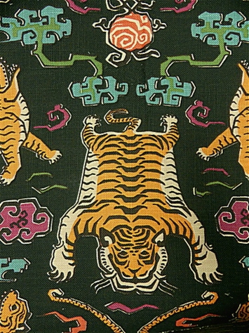 Tiger Republic Jet Hillary Farr Fabric Designs by Covington