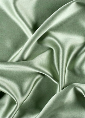 Silver Sage Crepe Back Satin Fabric