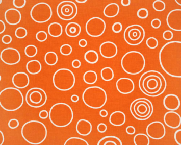 Circles Orange/White