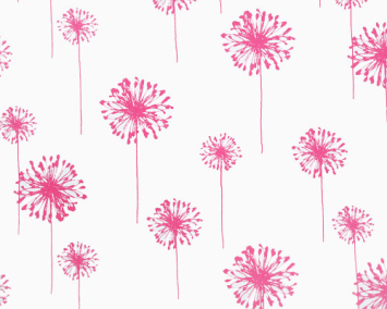 Dandelion White/Candy Pink