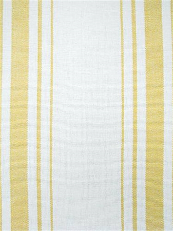 Harbor Stripe Yellow on White Preshrunk Cotton
