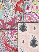 Berry & Pink Paisley Fabrics