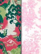 Berry Toile & Chinoiserie Fabric