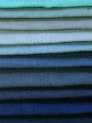 Blue Linen Curtain Fabric