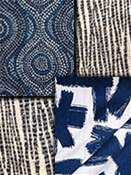 Blue Modern Tapestry Fabric