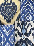 Blue Ikat Fabrics
