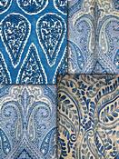Royal Blue Paisley Fabric