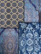 Blue Tapestry Fabric