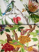Bright Multi Bird Fabric