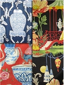 Chinoiserie Fabrics - Asian Fabric