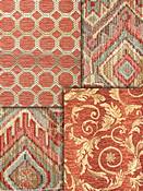Coral Tapestry Fabrics