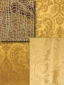 Topaz Gold Damask Fabrics