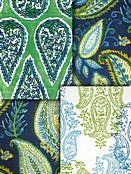 Green Paisley Fabric