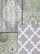 Grey Medallion Fabrics