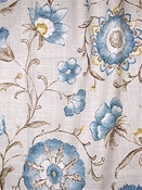 Roundelay Stone Floral Fabric
