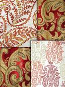 Red Paisley Fabrics