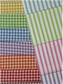 New Woven Ticking Stripe Fabric - Gingham Fabric