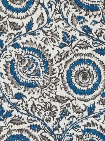 Ross Natural  / Blue SE42568 50 Duralee Fabric 