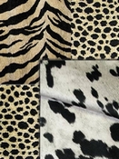 Black & Natural Animal Fabrics