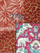 Crimson Animal Fabrics
