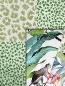 Green Animal Fabric
