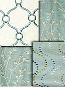 Turquoise Embroidered Fabrics