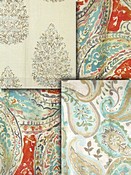 Coral Spa Paisley Fabric