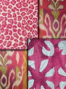 Berry Modern Tapestry Fabrics