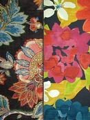 Black Floral Fabrics