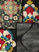 Black Medallion Fabric