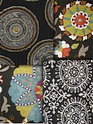Black Suzani Fabrics
